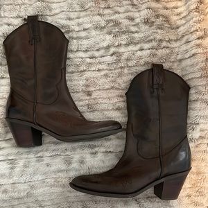Guess Leather Cowboy Boots